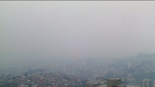 El “humo” en Caracas es Calima y se mantendrá durante la sequía