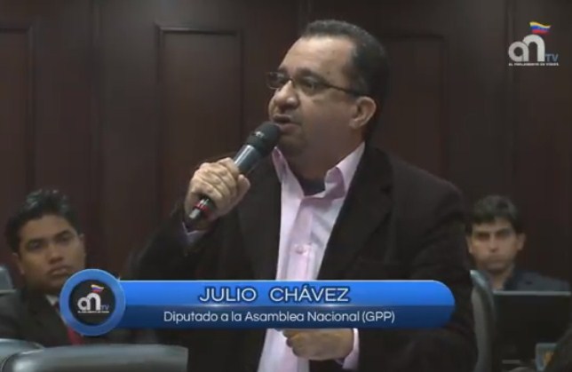 Julio Chávez señala que quien tiene potestad para decidir  destino de los recursos naturales es Maduro