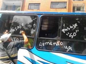 Protesta de transporte público en Maturín