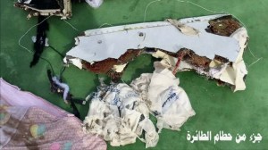 Difunden las primeras imágenes de los restos del avión de Egyptair