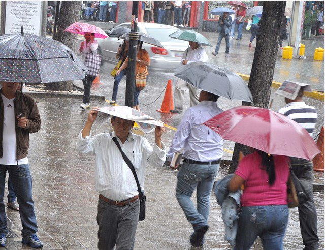 Martes de lluvias intensas en gran parte del país según el Inameh