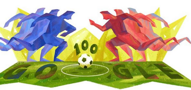 Google celebra el inicio de la Copa América con un doodle