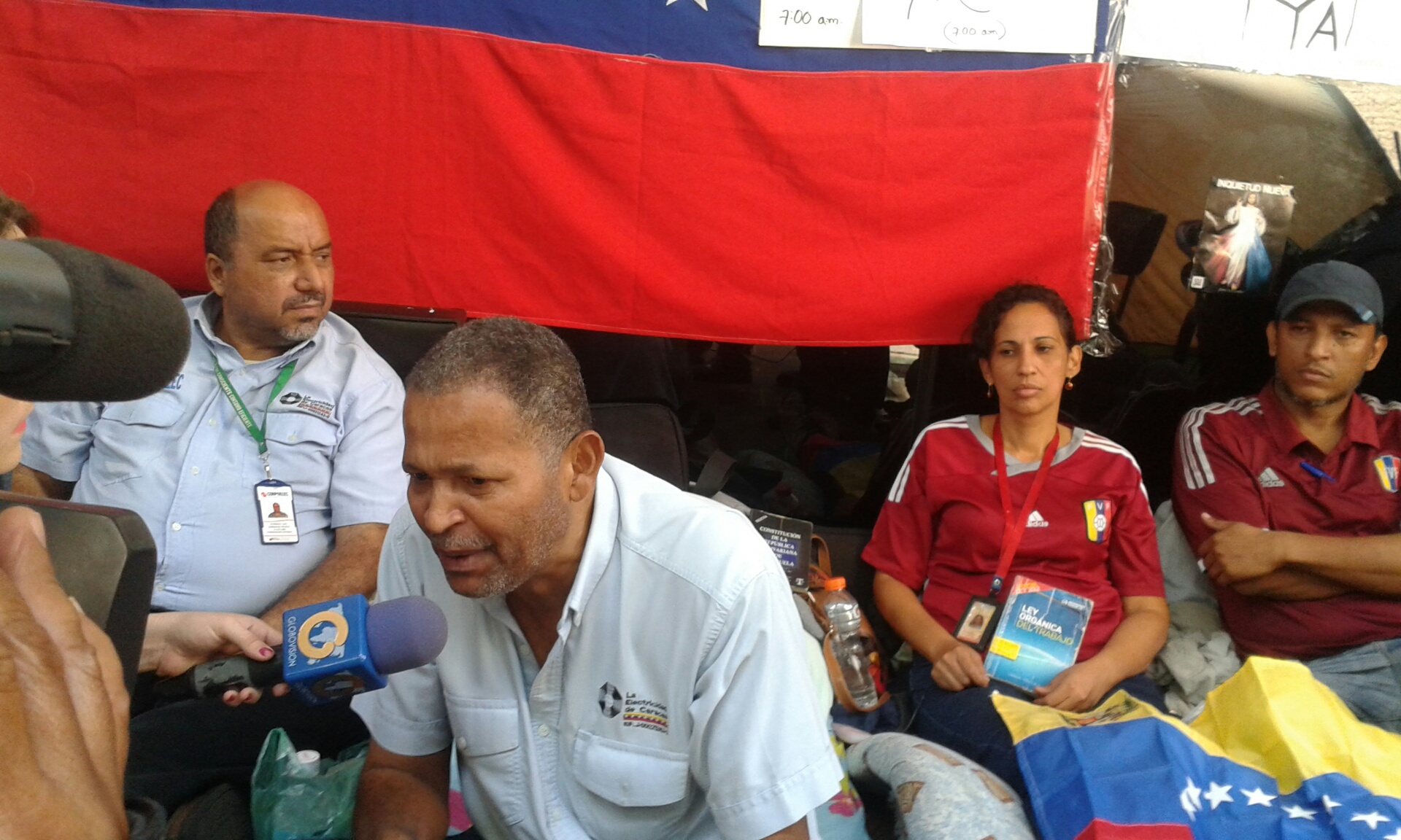 Trabajadores de Corpoelec continuarán en huelga de hambre hasta obtener respuesta del Gobierno