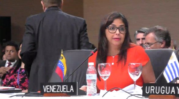 Delcy Rodríguez arremete contra Almagro: Utiliza recursos de OEA para derrocar al Gobierno de Venezuela