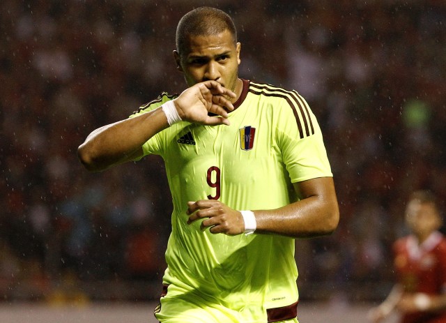 Salomón Rondón, delantero de la selección venezolana (Foto: Reuters) 