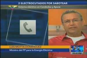 Motta Domínguez: Dos electrocutados en Carabobo y Apure por “sabotear” instalaciones eléctricas