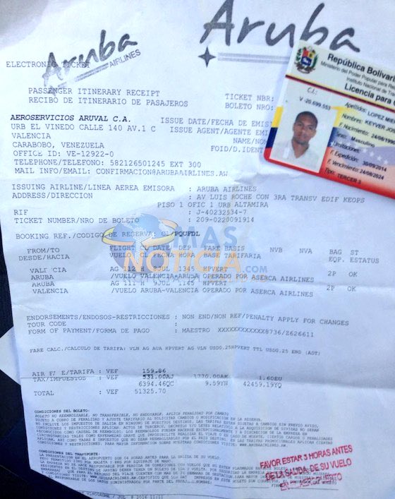 Detuvieron a venezolano en Aruba por “piratear” como taxista (Foto)