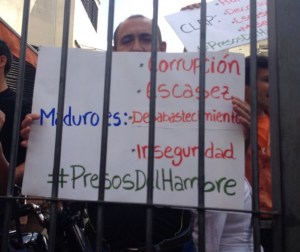 Vecinos de La Candelaria protestaron por escasez de alimentos