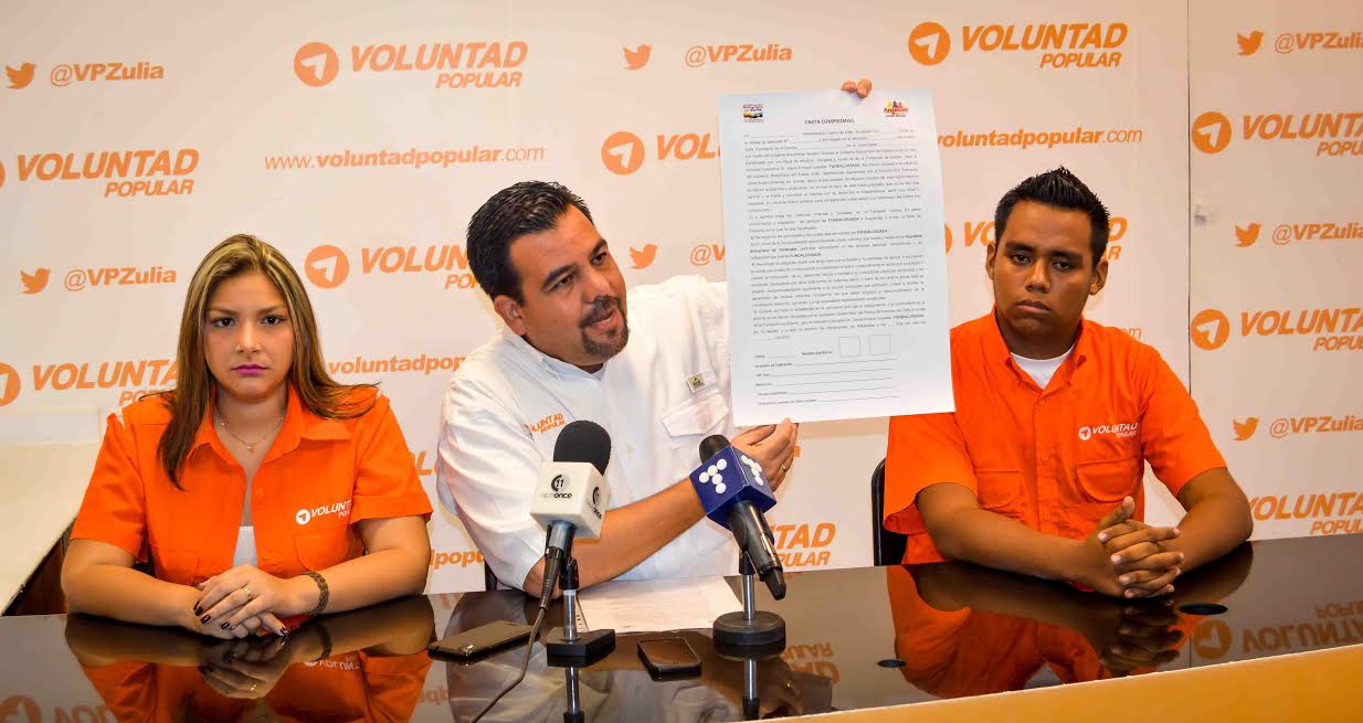 Concejal Vale: Arias Cárdenas chantajea a becarios de Fundalossada con carta de compromiso
