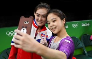 Hasta las selfies olímpicas son complicadas para las Coreas