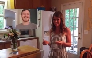 ¡Genial! Descubrió que su esposa estaba embarazada antes de que ella lo supiera (VIDEO)