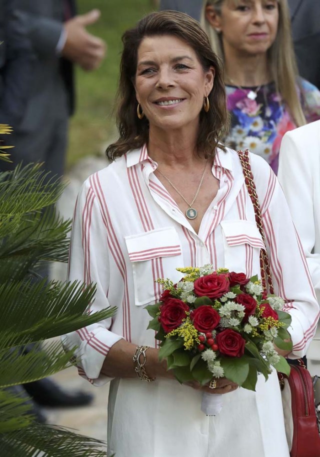 Princess Caroline of Hanover attends a dance show during the traditional Monaco's picnic in Monaco, September 10, 2016. REUTERS/Valery Hache/Pool