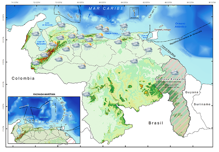 Nubosidad y precipitaciones pronostica para este martes