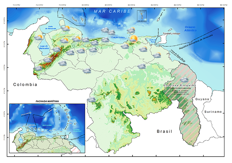 Se pronostica nubosidad con precipitaciones dispersas para este viernes