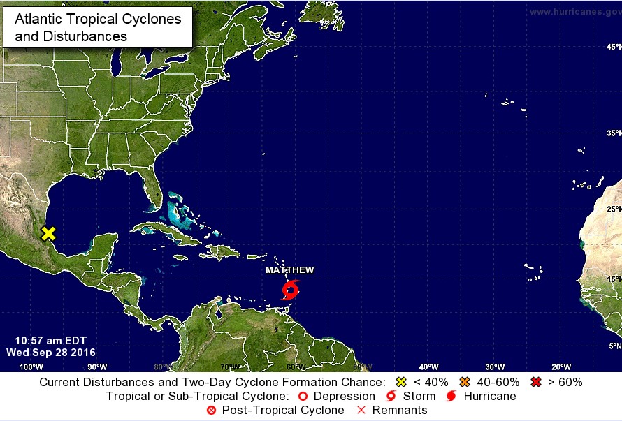 Onda tropical Matthew se transforma en tormenta antes de pasar por Venezuela