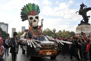 México realizó desfile del día de muertos inspirado en filme de James Bond (Fotos)
