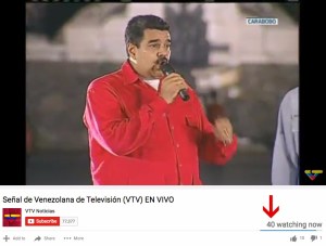 ¡Un hombre de masas!… la increíble audiencia de la transmisión en vivo Nicolás en VTV
