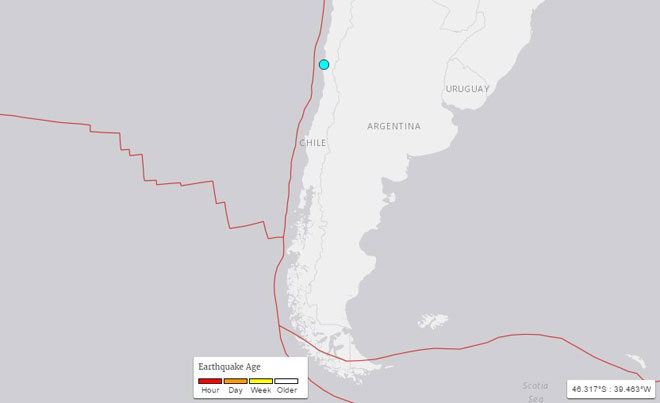 Sismo de magnitud 4,9 afecta a 11 localidades del norte de Chile