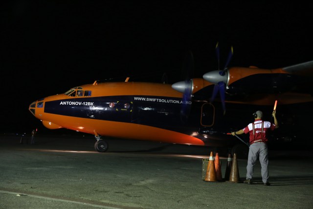 Foto: Segundo avión con supuestos billetes arribó la noche de este martes a Maiquetía / AVN
