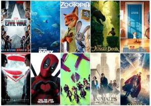 Conoce las 10 películas más taquilleras en el 2016