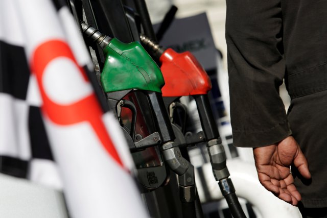 Fuel pumps are seen at a Pemex gas station after the Mexican government's announcement that the price of gasoline will rise in 2017 in Monterrey, Mexico January 1, 2017. REUTERS/Daniel Becerril