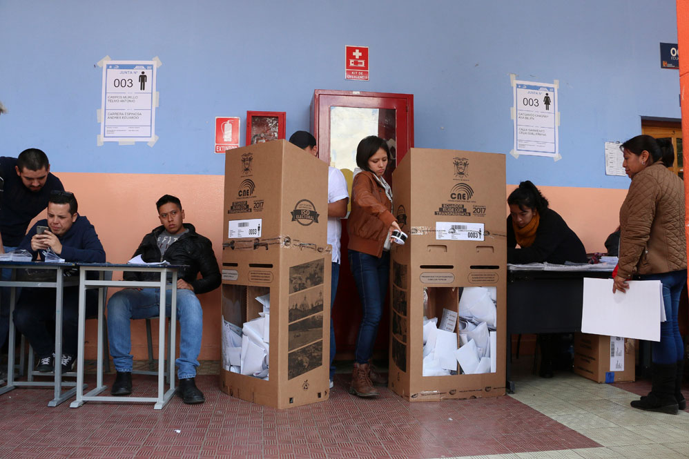 Resultado de elección presidencial en Ecuador tardará tres días en conocerse