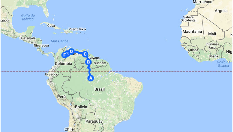 Ruta de la yihad a través de Venezuela