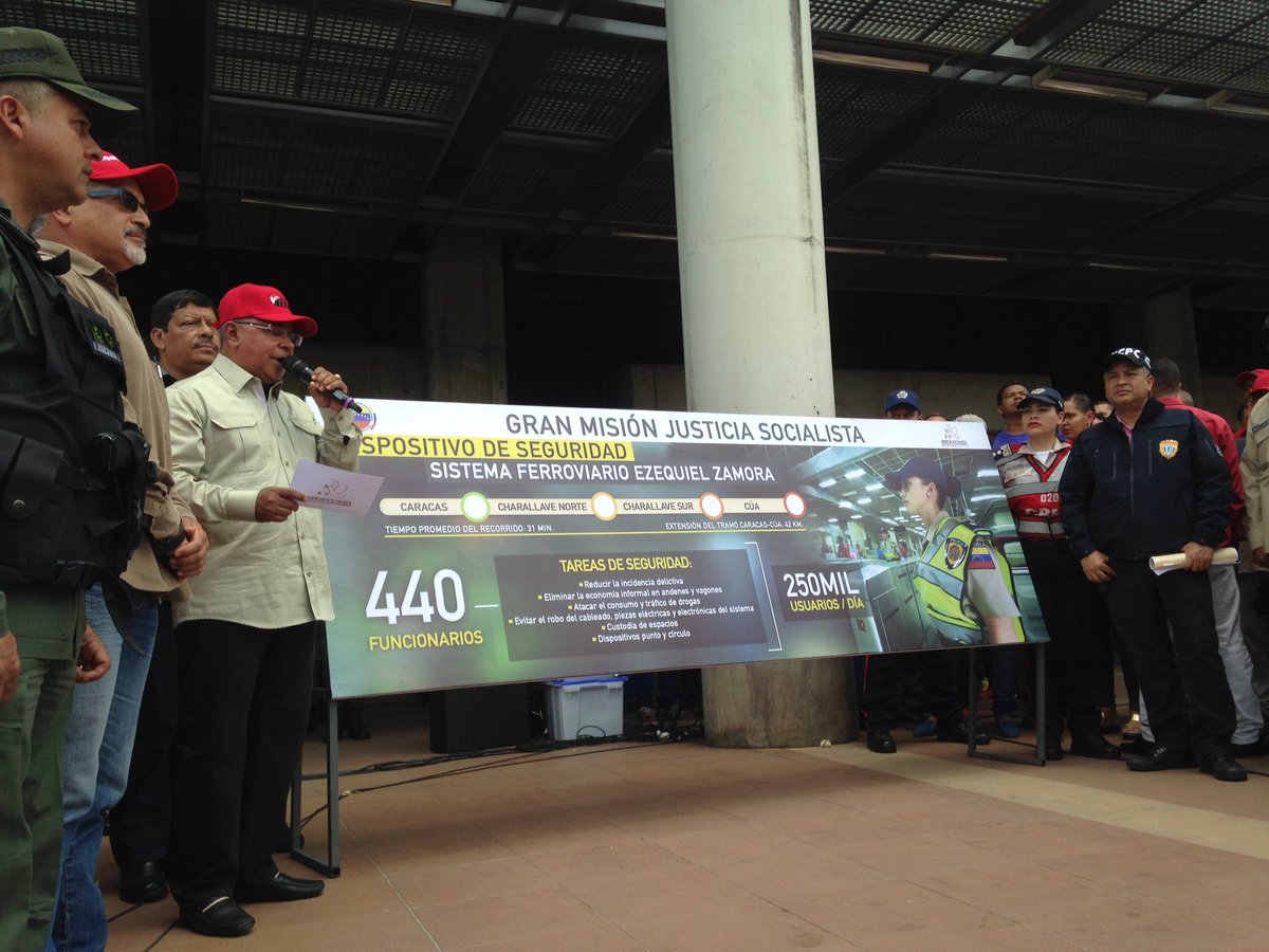 Despliegan 440 funcionarios de seguridad en Ferrocarril de los Valles del Tuy
