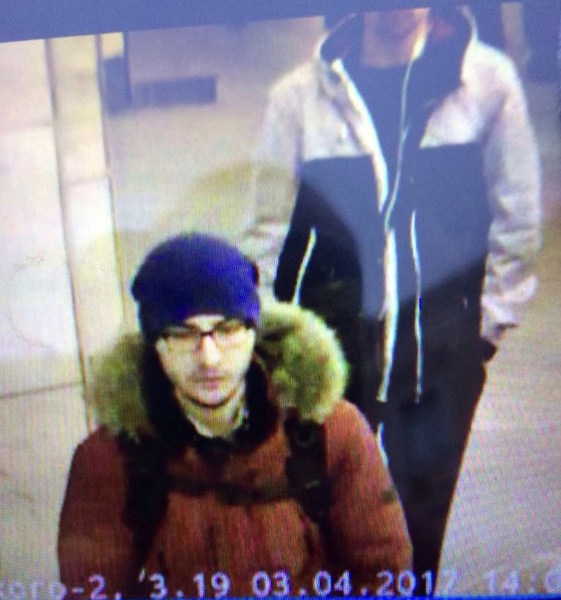 A still image of suspect Akbarzhon Jalilov walking at St Petersburg's metro station is shown in this police handout photo obtained by 5th Channel Russia April 4, 2017. 5th Channel Russia/via Reuters ATTENTION EDITORS - THIS IMAGE WAS PROVIDED BY A THIRD PARTY. EDITORIAL USE ONLY. NO RESALES. NO ARCHIVE. RUSSIA OUT. TPX IMAGES OF THE DAY