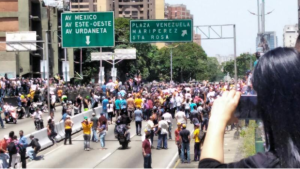 Así estuvo la concentración de la oposición en la avenida Libertador (videos)