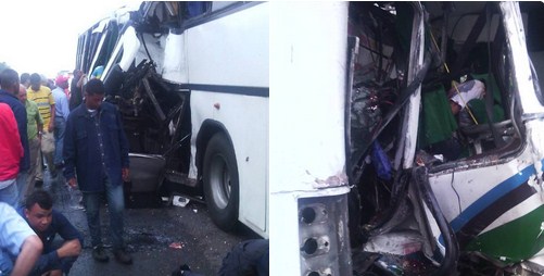 13 muertos y  37 heridos fue el saldo de un choque de autobuses en Puerto Ordaz (Fotos)