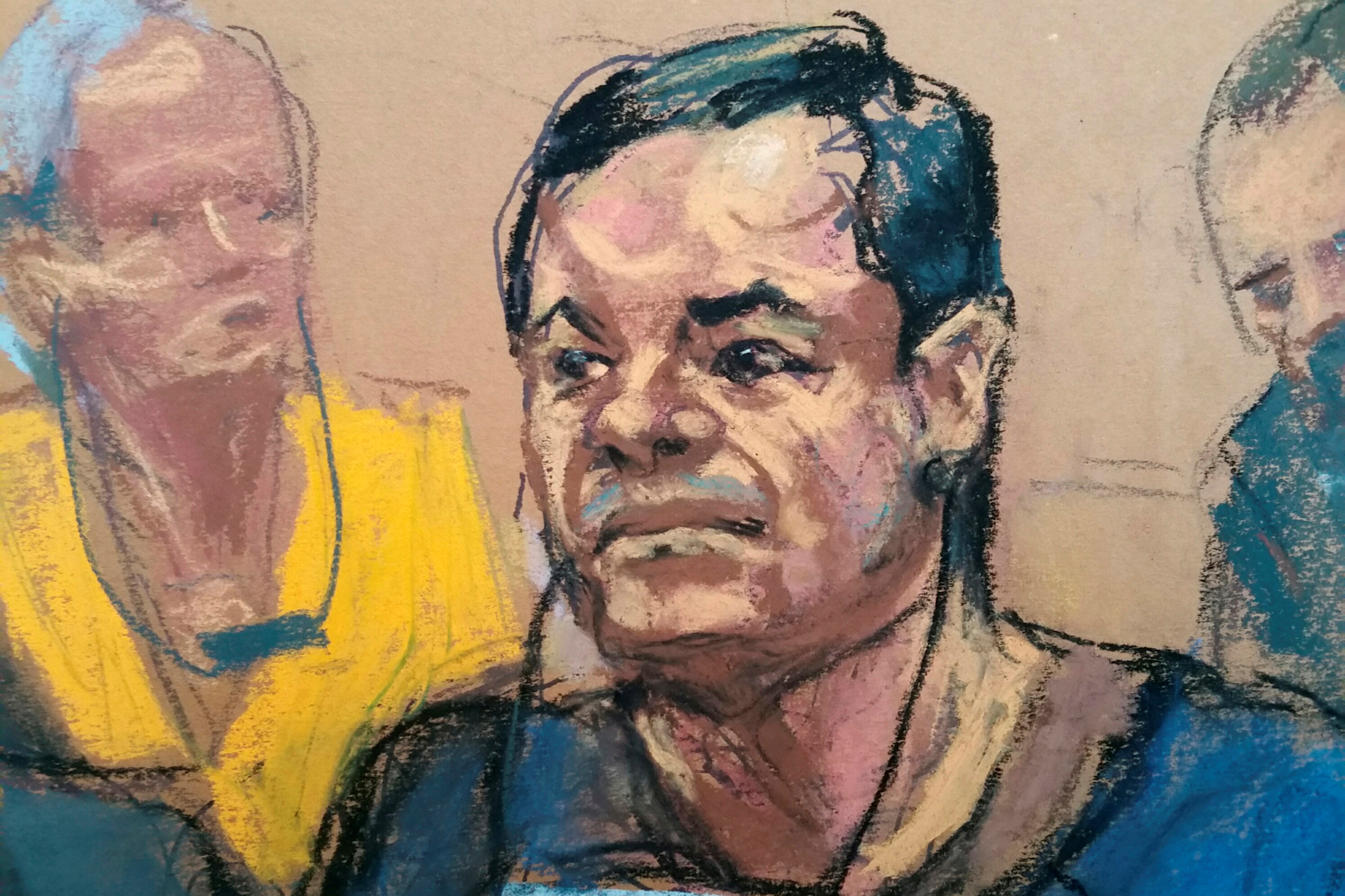 Miedo, narconovelas y un Michael Jackson en primer día de juicio a El Chapo