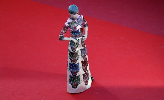 70th Cannes Film Festival - Screening of the film "Okja" in competition - Red Carpet Arrivals- Cannes, France. 19/05/2017. Actress Li Yuchun poses. REUTERS/Eric Gaillard