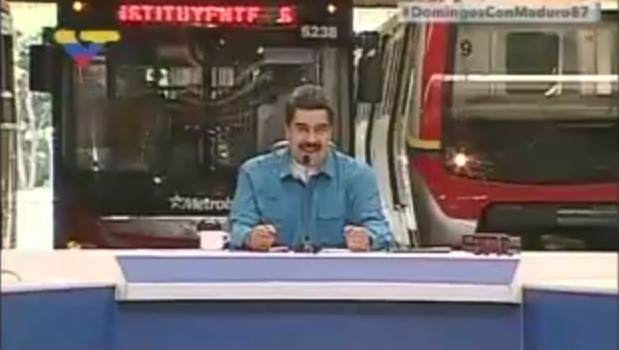 El presidente Nicolás Maduro en su programa dominical (Captura VTV)