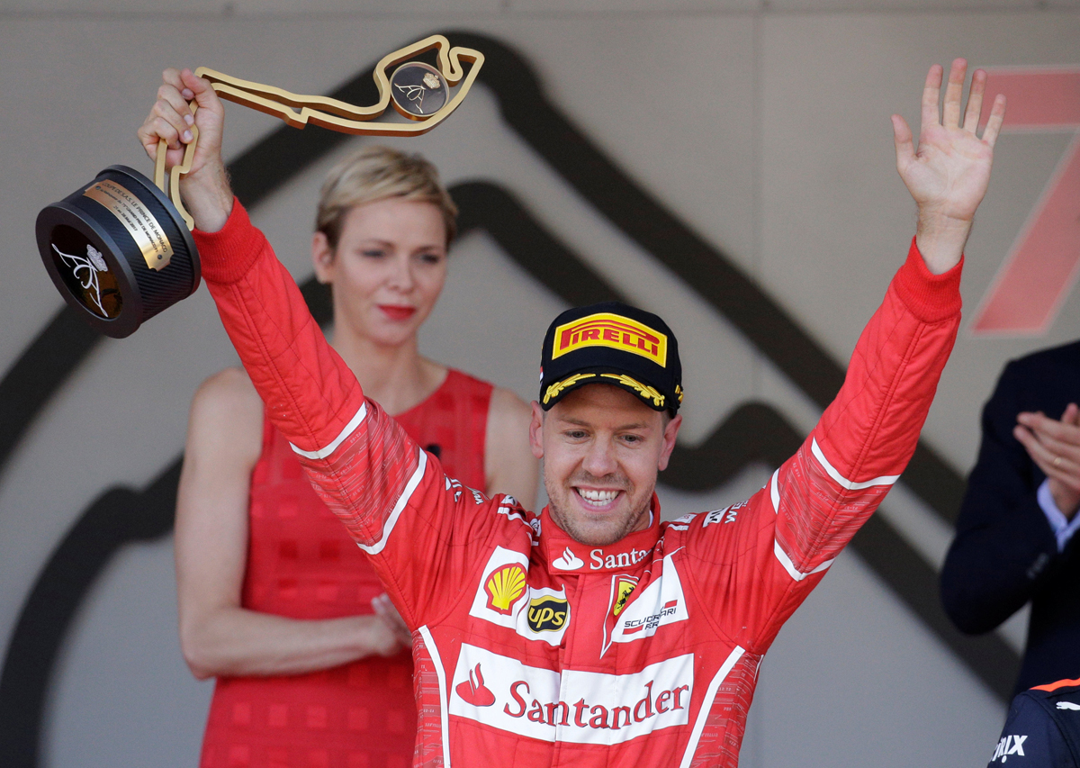 Vettel pone a Ferrari en la cima del podio en Mónaco tras 16 años