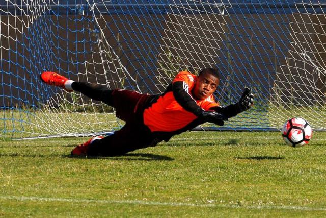 El guardameta de la Vinotinto, Wilker Faríñez (Foto: EFE)