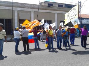 Protestan en CNE de Delta Amacuro en rechazo a la Constituyente