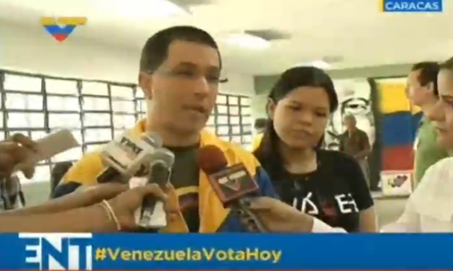 Foto: El carómetro de María Virginia a la hora de votar / VTV