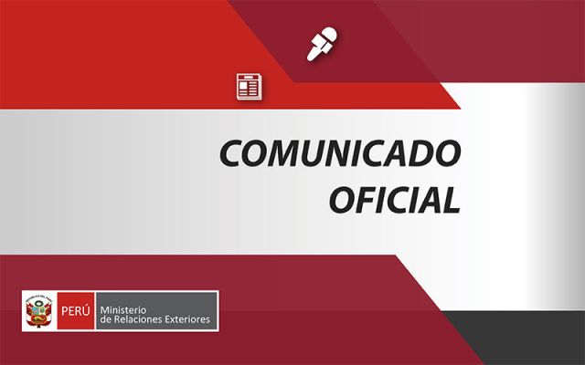 comunicado oficial Peru