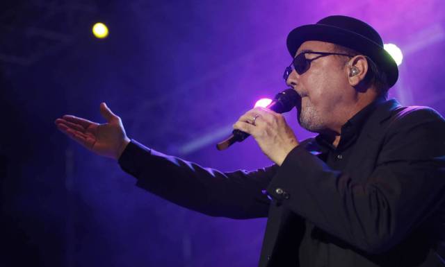 El cantante Rubén Blades, durante su actuación anoche en Madrid. JUANJO MARTÍN EFE