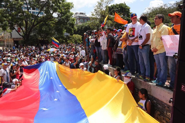 Opositores marcharon en Caracas ante condenas a varios alcaldes venezolanos