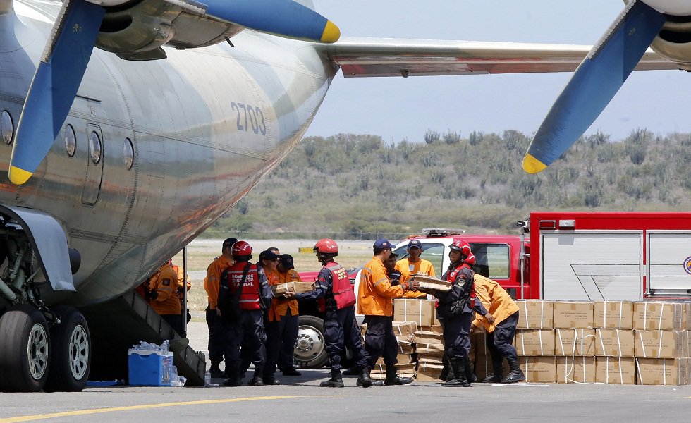 Gobierno bolivariano envía ayuda humanitaria al Caribe… Aragua que se la lleve el agua