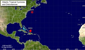 Huracán María golpea a Islas Turcas, Caicos y Bahamas tras asolar el Caribe