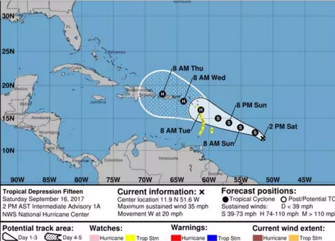 Islas del Caribe azotadas por el huracán Irma, en alerta por la tormenta María
