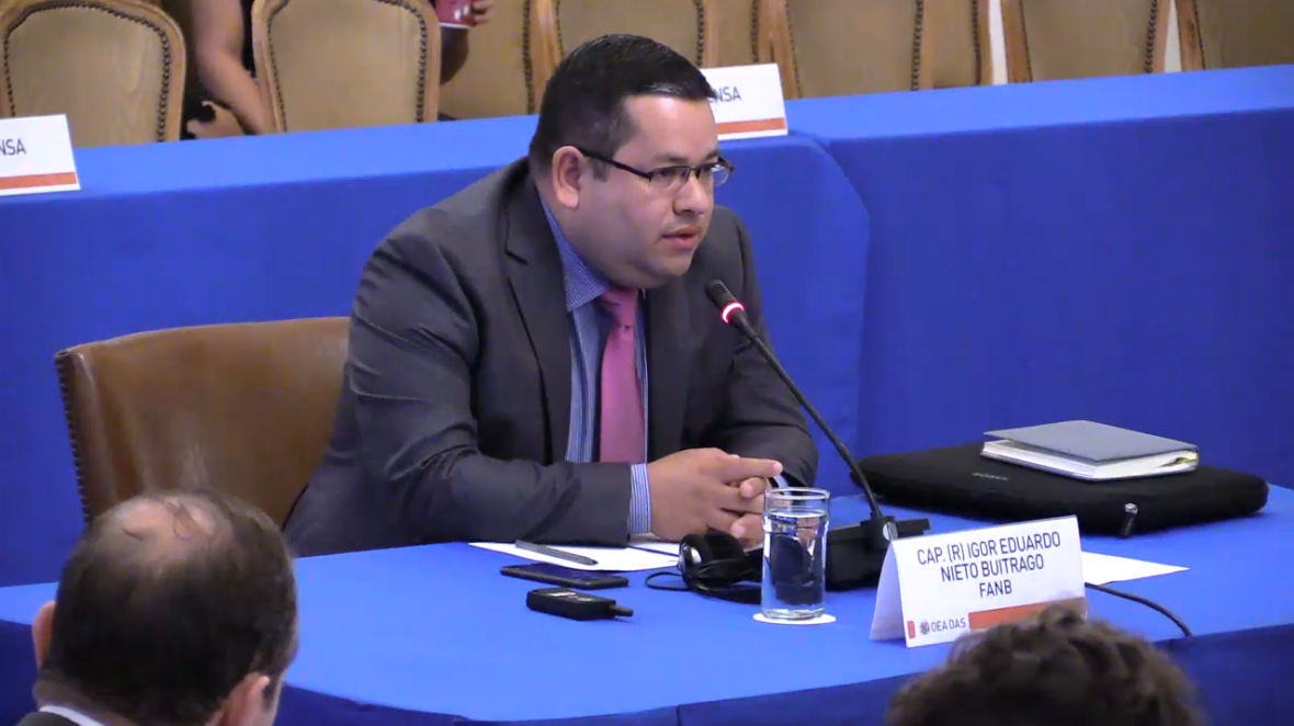 Capitán Nieto denunció en la OEA manipulación de procesos electorales en Venezuela