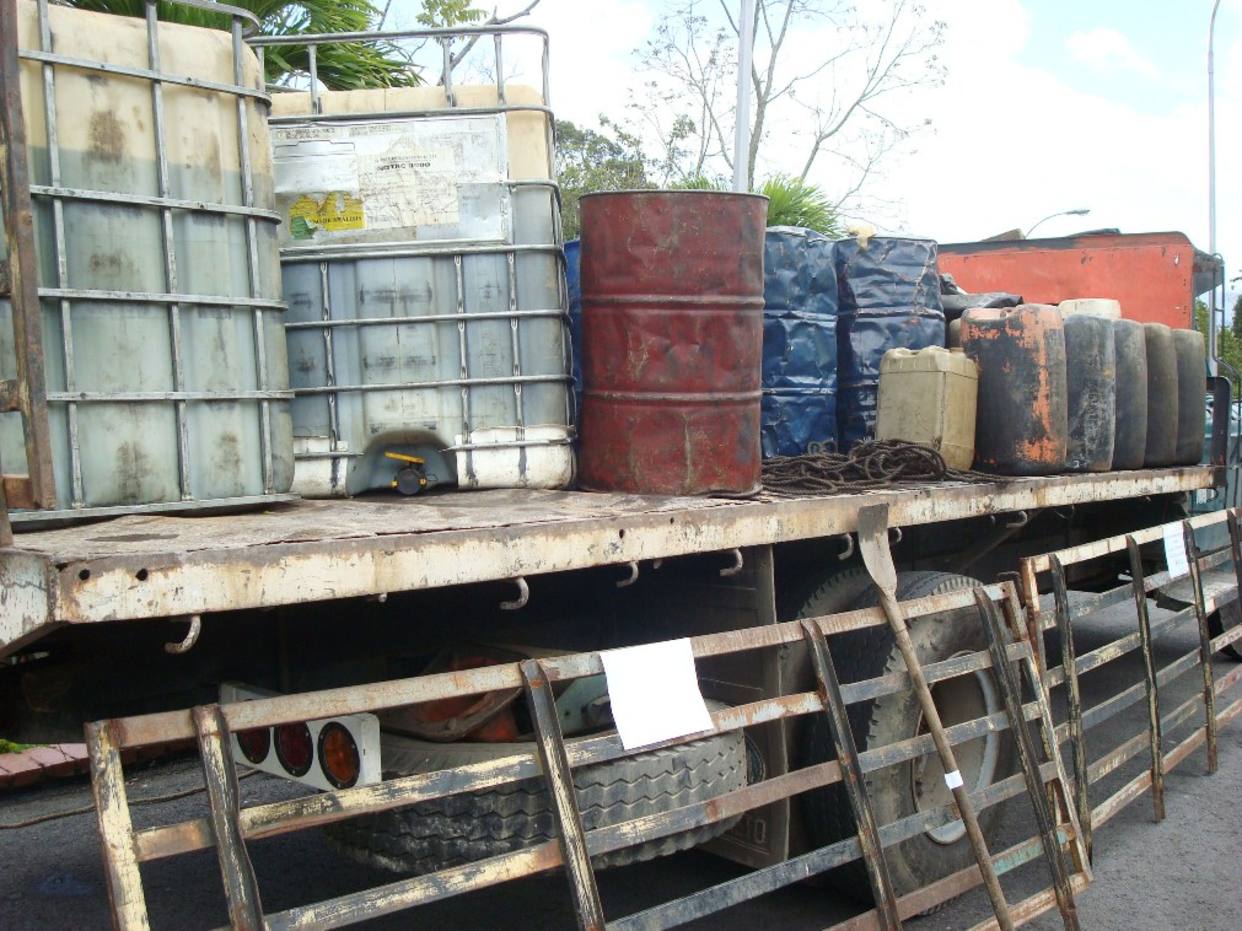 Incautaron más de 11.000 litros de diesel venezolano de contrabando