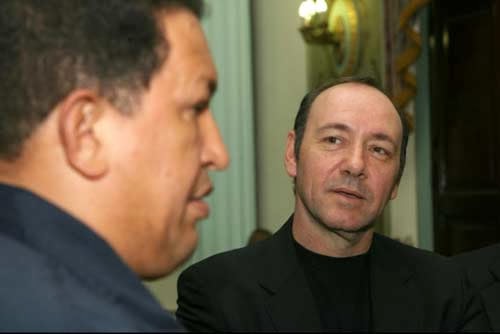 El error de Kevin Spacey: Conoció a Chávez y era rojo, luego recapacitó (FOTOS)