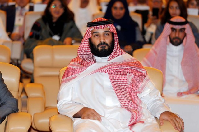 El Príncipe Heredero de Arabia Saudita, Mohammed bin Salman, asiste a una conferencia en Arabia Saudita, el 24 de octubre de 2017. REUTERS / Hamad I Mohammed