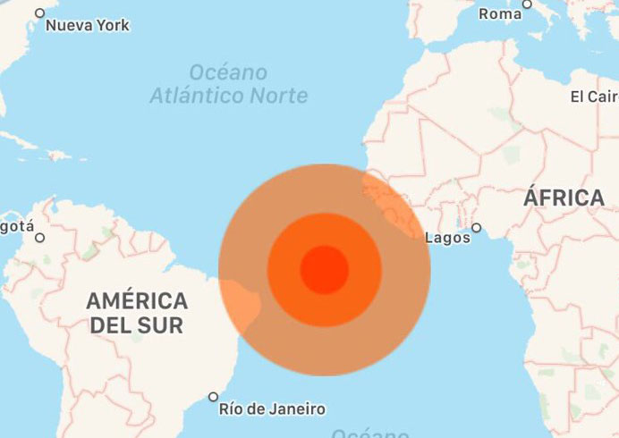 Terremoto de 6,7 sacude zona central-media del Atlántico