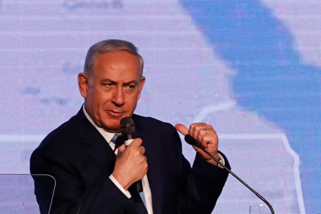Israeli Prime Minister Benjamin Netanyahu speaks at the Jerusalem Post Diplomatic Conference in Jerusalem December 6, 2017. REUTERS/Ronen Zvulun